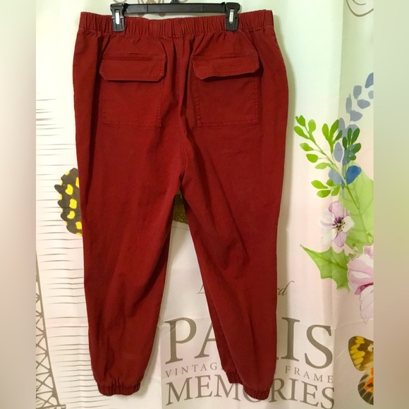 Style & Co Utility Joggers in Burnt Red~Size XL - Picture 5 of 9